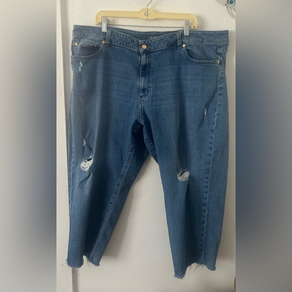 Michael Kors Distressed Capri Jeans